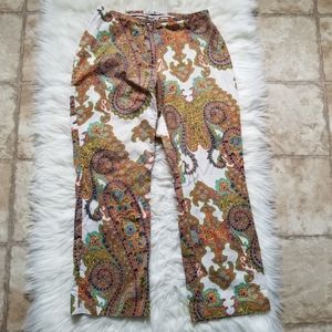 Tommy Hilfiger Paisley Print Cotton Pants